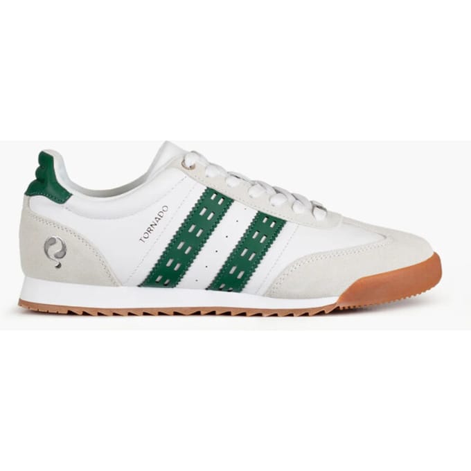 Q1905 Sneaker tornado wit/hardgroen