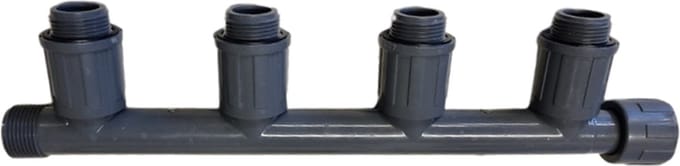 RAIN BIRD VERDEELSTUK PVC 1 wartel binnendraad x buitendraad 10bar grijs type RB1301-410 4-groeps
