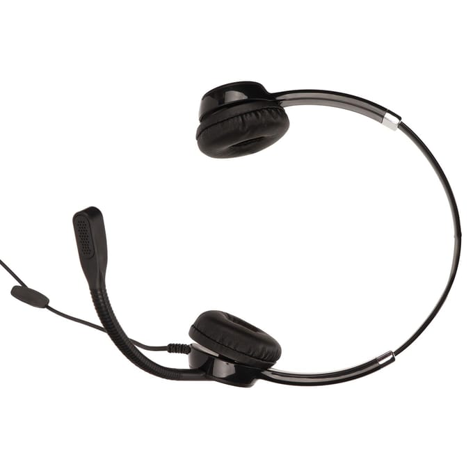 Casque téléphonique QD RJ9 à réduction de bruit ergonomique pour le service client et les affaires