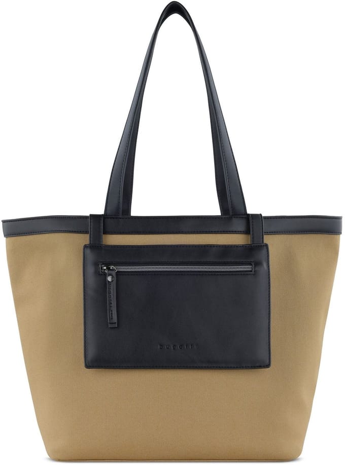 bugatti Schoudertas Shopper Elena Tote Bag Camel Lichtbruin