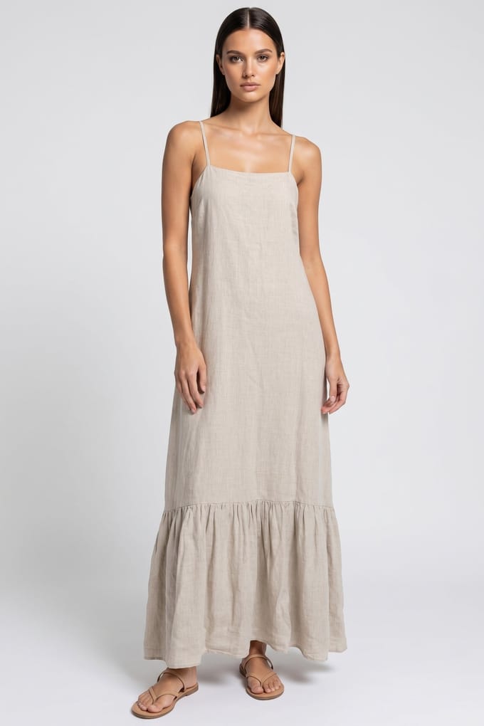& Other Stories Misa Dress Beige Größe: 32 | Maxikleider Outlet | Damen | Braun