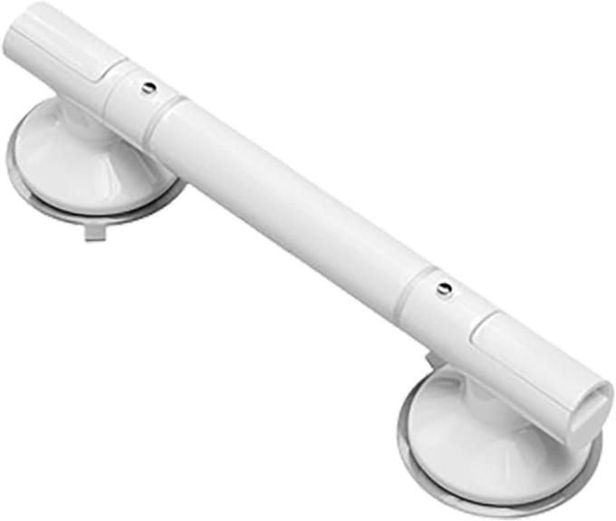 Badkamer Handgreep - Veiligheidsbeugel Douche - Extra Stabiliteit - Krachtige Zuignappen - 45 cm - Wit