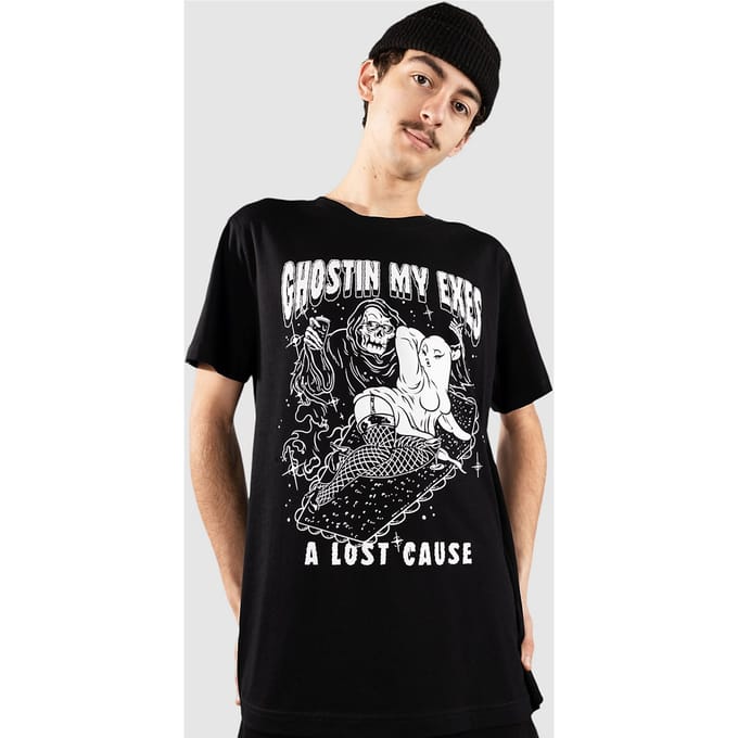 A Lost Cause Ghostin T-Shirt zwart