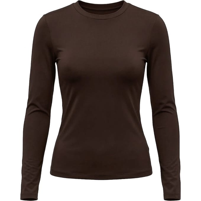 Slim Longsleeve DONKERBRUIN