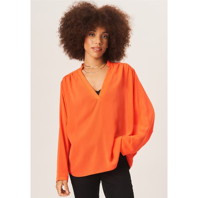 Textuur Chiffon Oversized Blouse
