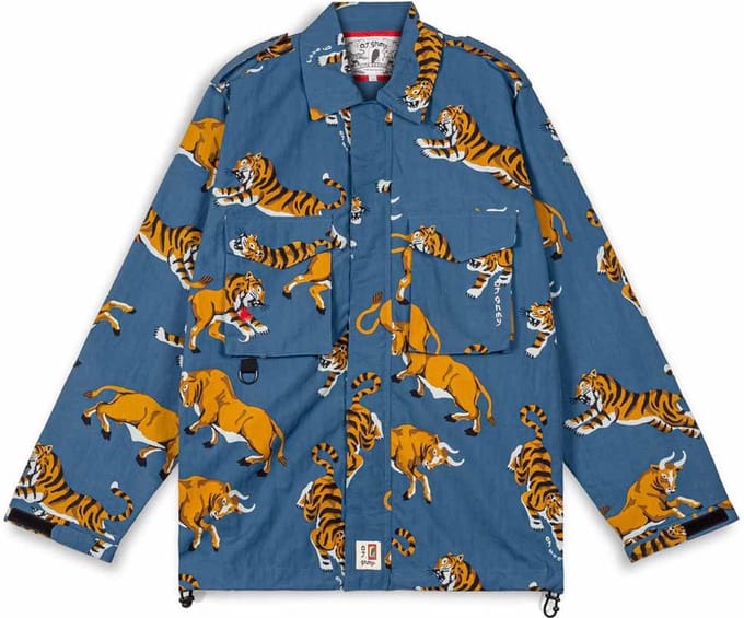 Grimey Vita Deorum Trainingsjack Blauw M Man