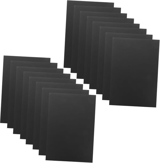 Karton Papier - Schilderpapier Tekenpapier - Creatief Knutselen - Extra Dik Materiaal - A4 Formaat - Zwart