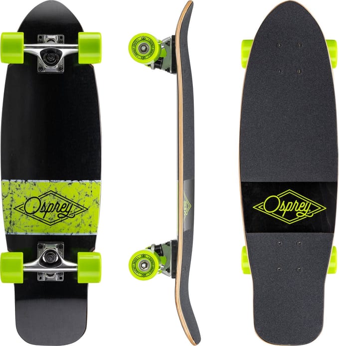 Osprey Overturn 27.5" Cruiser Skateboard - ABEC 9 Lagers