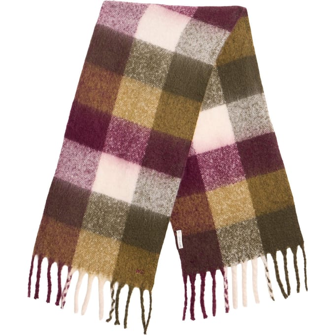 White Stuff Shelly Brushed Check Scarf Purple Multi Taglia: OS | Sciarpe Outlet | Uomo | Viola