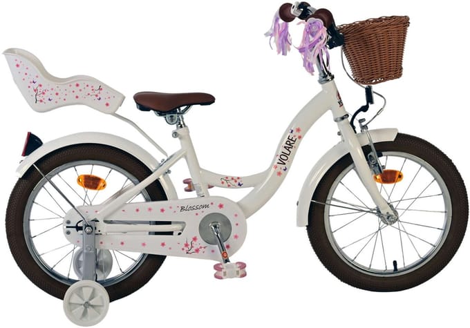 Volare Blossom Kinderfiets - Meisjes - 16 inch - Wit