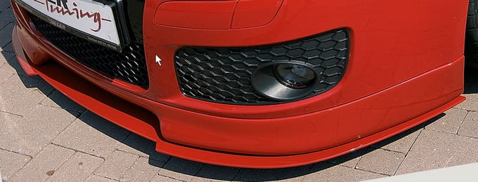 RIEGER - PERFORMANCE FRONT SPLITTER - VOLKSWAGEN VW GOLF 5 GTI / JETTA 1KM - MATTE BLACK