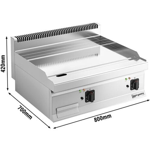 GGM Gastro Elektro Bratplatte - mit Hartchrom-Beschichtung - 8 kW - Glatt