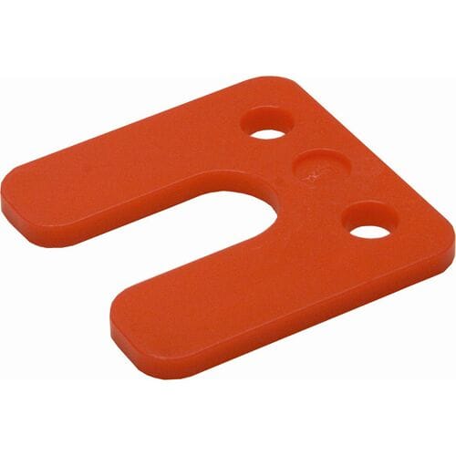 GB drukplaat met sleuf 5mm rood (48 Stuks)