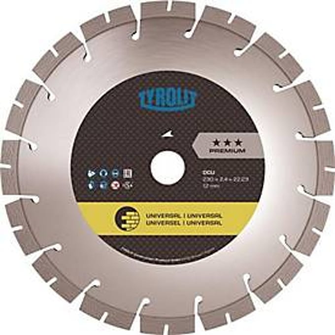 Diamantzaagblad DCU Premium D.230mm Bohr.22,23mm Bau