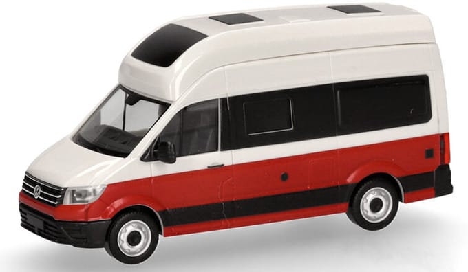 VW Crafter Grand California 600, Beige / Rood