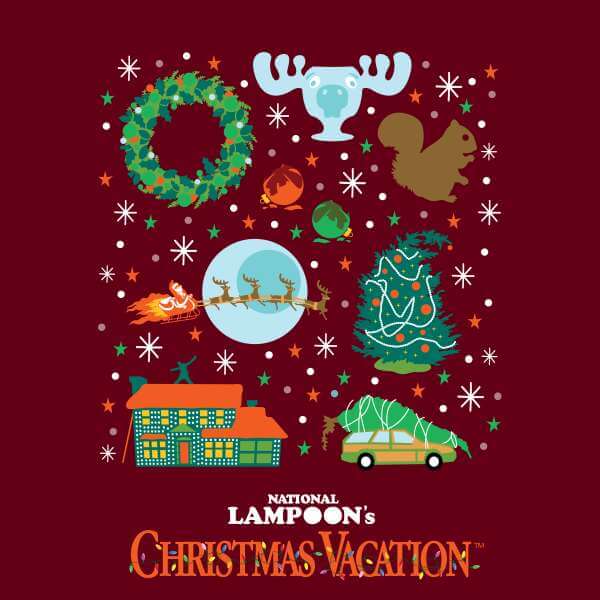 National Lampoon Griswold Christmas Starter Pack Christmas Jumper - Burgundy - M