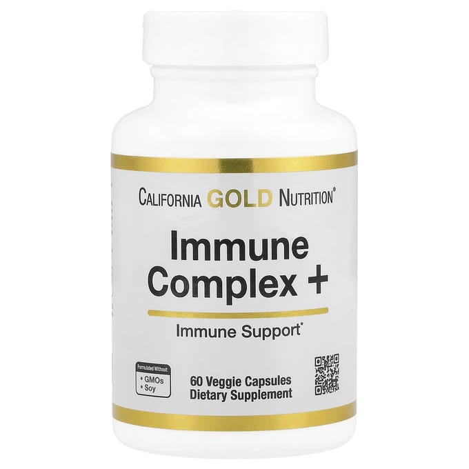 California Gold Nutrition, Immune Complex +, 60 Capsules Végétales