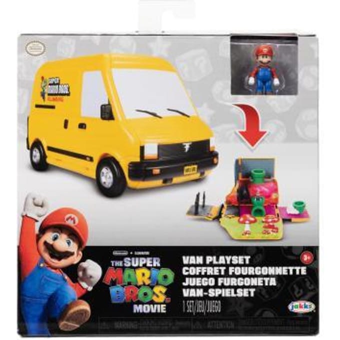 Super Mario Bros Mario Movie Mini World Van Speelset