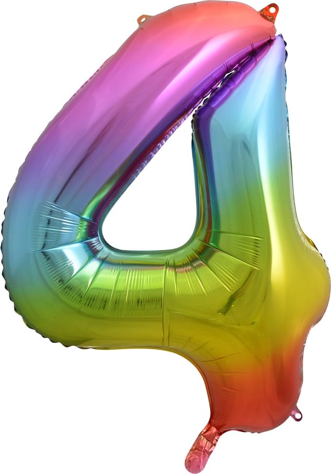 Folieballon 34" nmr. 4 - Regenboog
