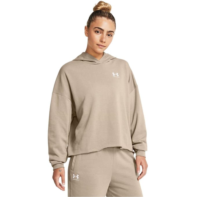 Under Armour Dames/Dames Rival Terry Performance Oversized Hoodie (Bruin)