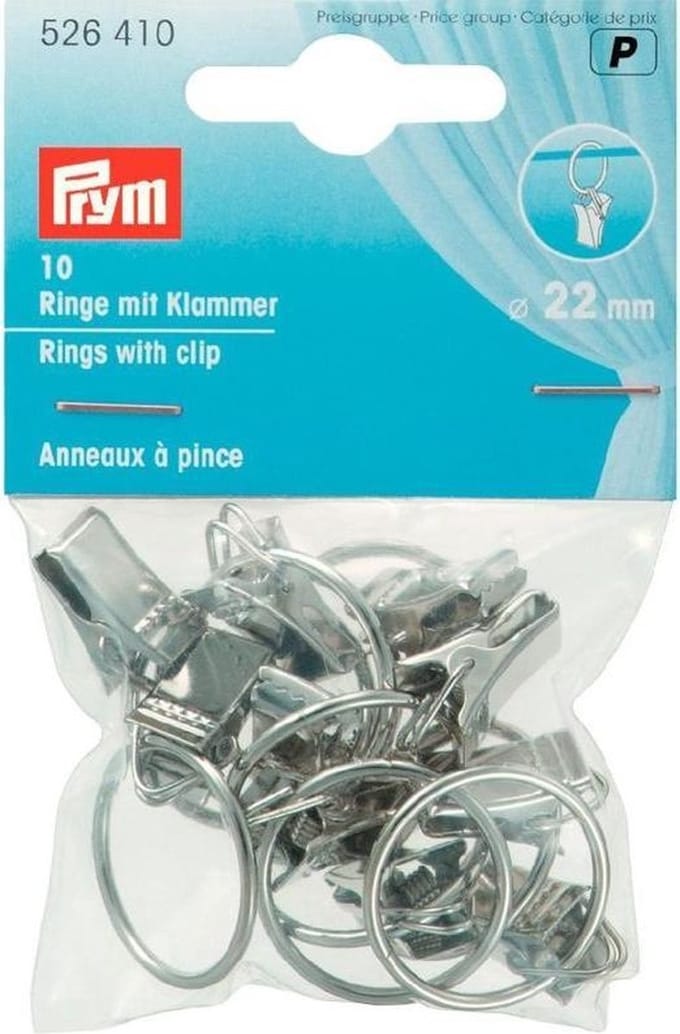Prym Ringklemmetjes 22mm Zilver 526 410