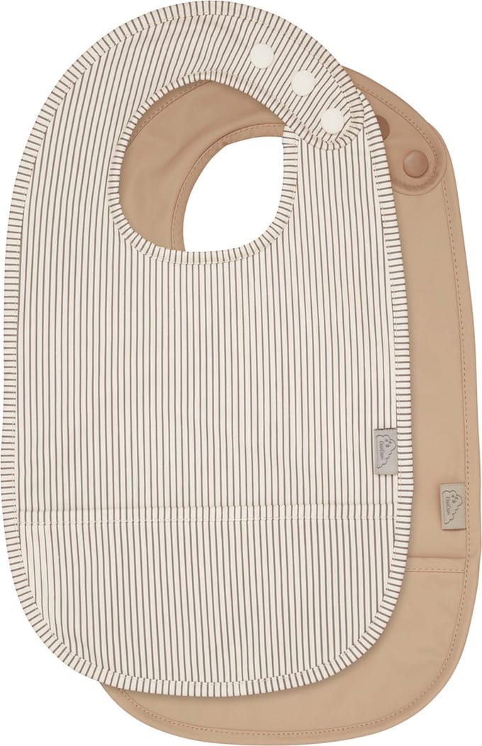 Cam Cam Copenhagen Classic Stripes Slabbetje - 2 Stuks - Camel