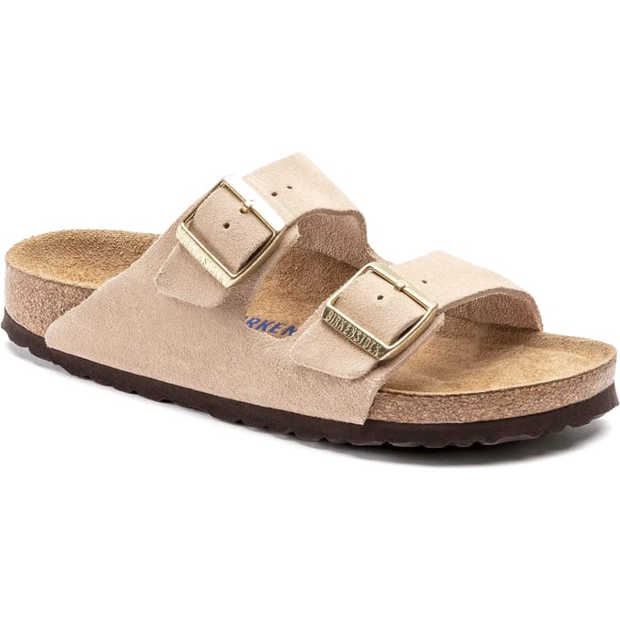 Damessandalen van suède leer Birkenstock Arizona