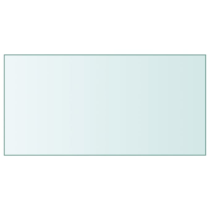 vidaXL - Tafelblad - 50x100 - cm - gehard - glas - transparant