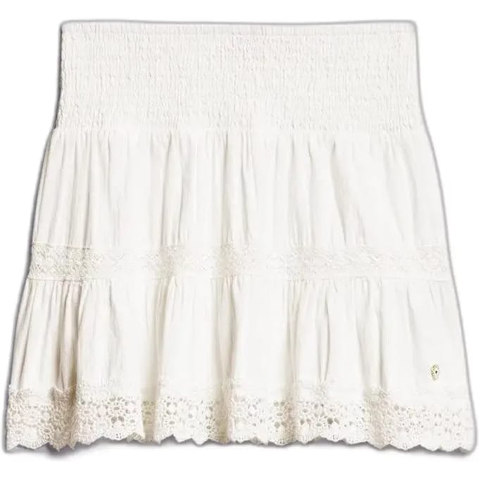 Superdry - Ibiza minirok met kant - Dames - Rokken