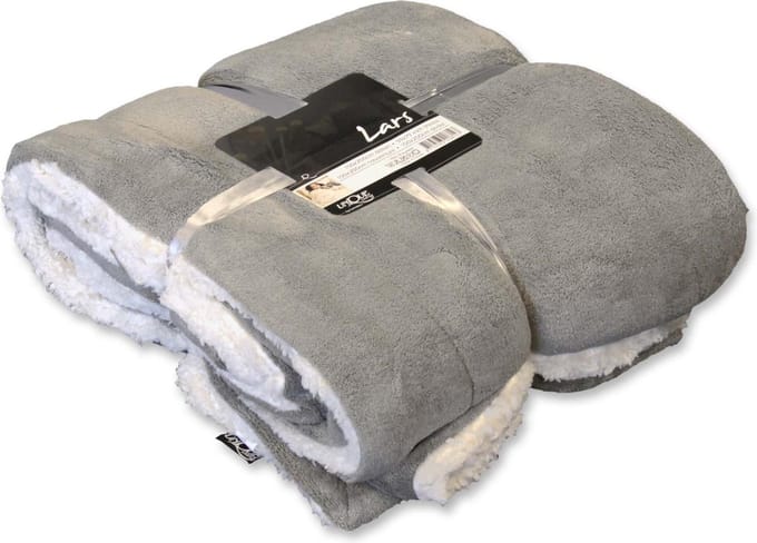 D- Unique Living | Lars XL plaid 220x240cm grijs