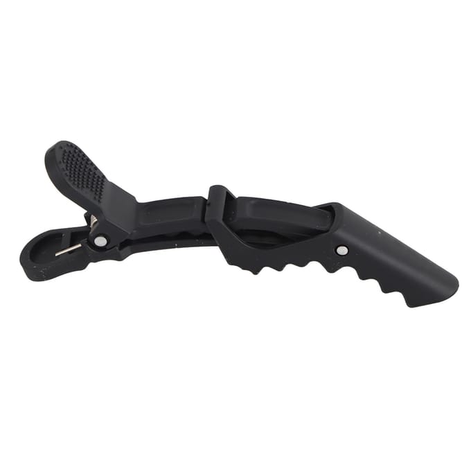 6 STKS Mode Salon Haarclip Alligator Kapsel Klemmen Haargrip Styling Tools(Zwart) zwart
