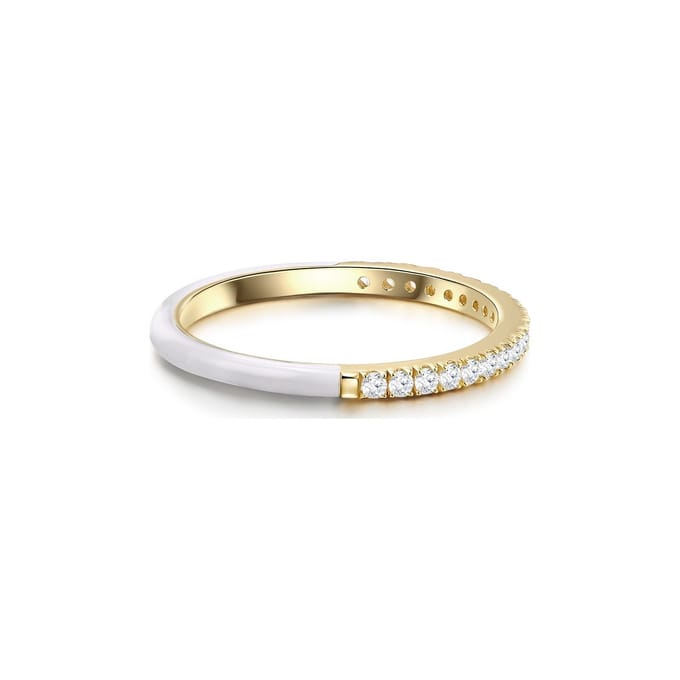 Gems München Dames Dames ring 925 sterling zilver zirconia 60 Wit 32021142