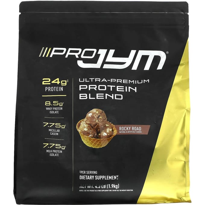 Pro Jym, Mélange de Protéines Ultra Premium, Rocky Road, 1,9 kg(4,3 livres)