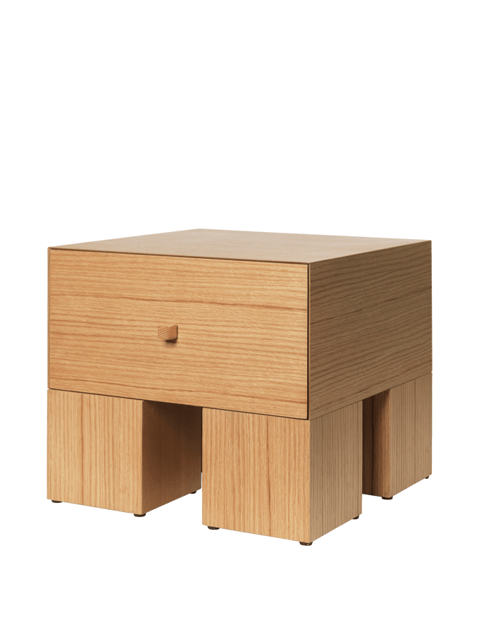Ferm Living - Kubus nachtkastje - bruin