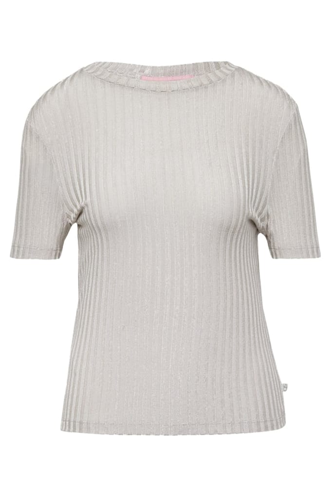 s.Oliver -qs T-shirts White Silver Größe: M | Hemden Outlet | Damen | Grau