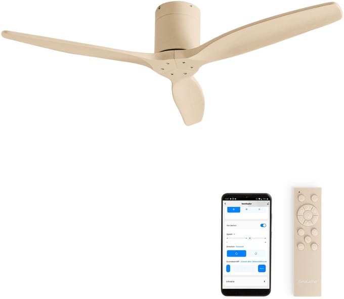 CREATE - Stille 40W plafondventilator met technische ABS bladen in verschillende maten - WIND CALM