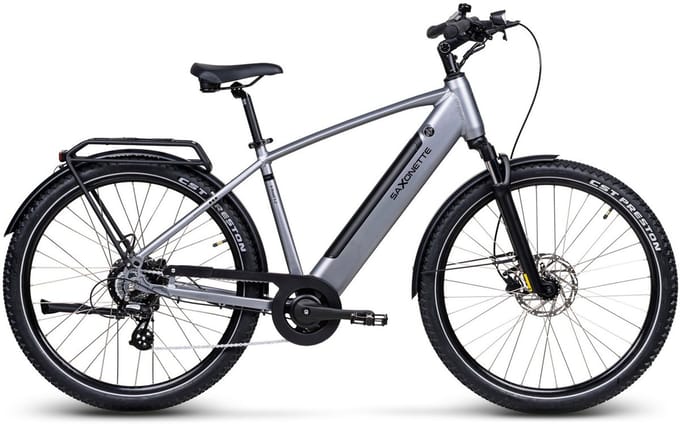 Saxonette X-ROAD 5.2 trekking ebike 7 sp 13Ah zilver