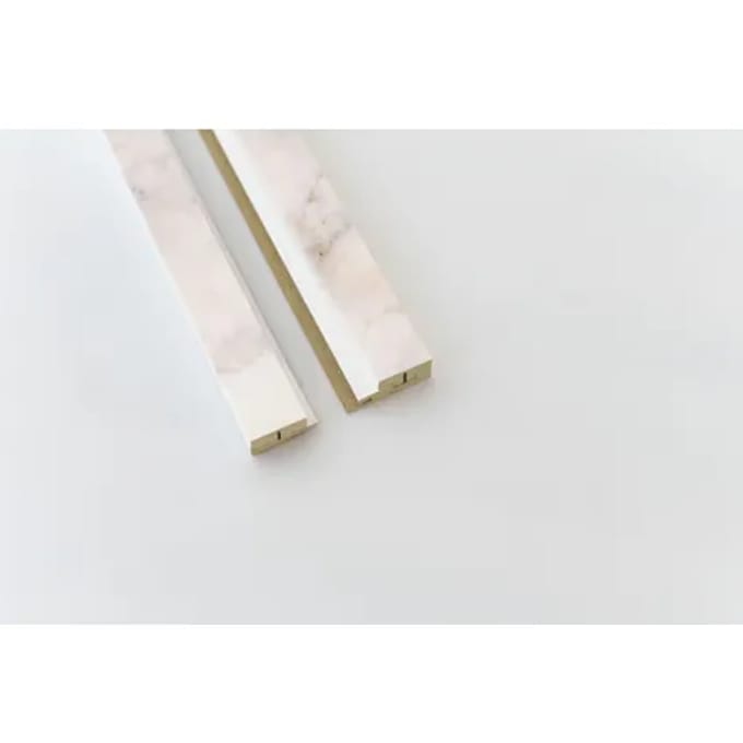 Maestro Latt Afwerkprofielset - Nude Marble + White - 277cm - 71x16mm