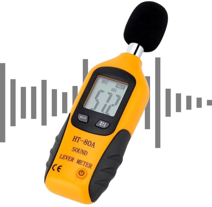 CRLYN® Professionele Decibelmeter - DB Meter - Geluidsmeter Inclusief Batterijen