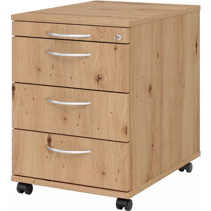 SIGNA AC30 BM - Rolcontainer Knoestige Eiken Metalen handgreep