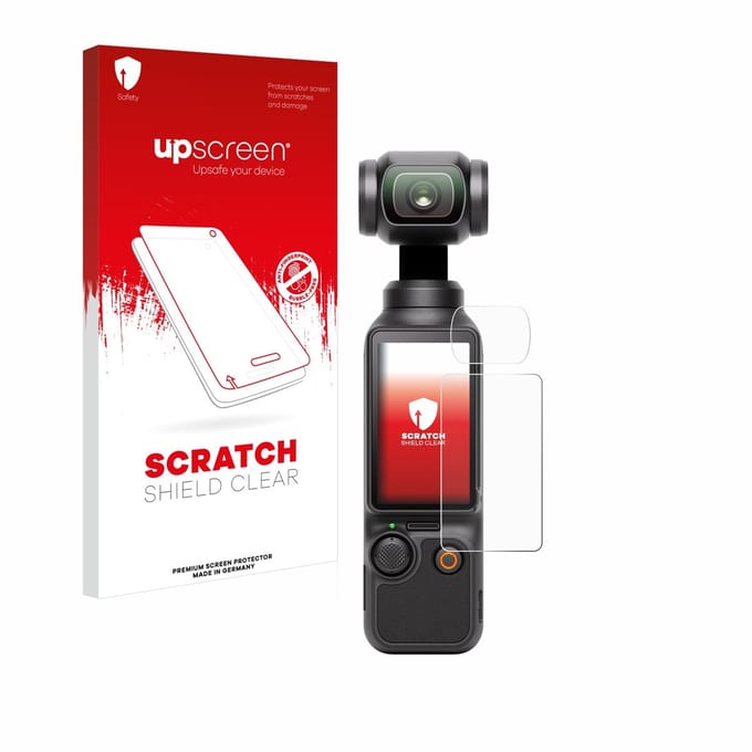 upscreen - Screenprotector voor DJI Osmo Pocket 3 (Display + Lens) - Folie Beschermfolie transparant
