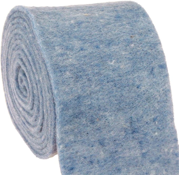 Vilt 15cm breed 5mtr. Jeans