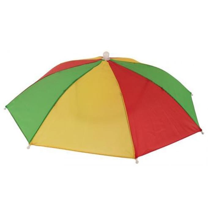 Hoofd paraplu - rood-geel-groen