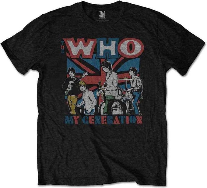 The Who - My Generation Sketch Heren T-shirt - L - Zwart