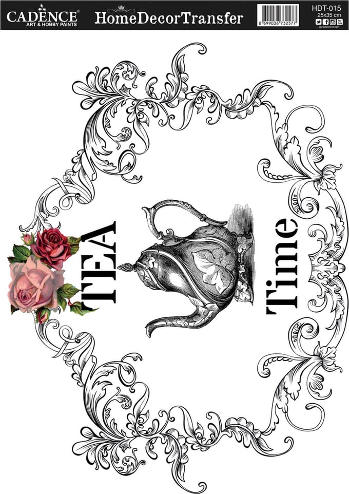 Cadence Home Deco Transfer HDT-015 25x35 cm Tea Time