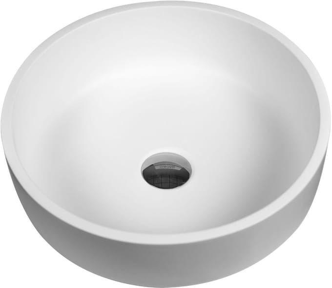 Bagnotti Sun Solid Surface Waskom Ovaal - Acryl Wit