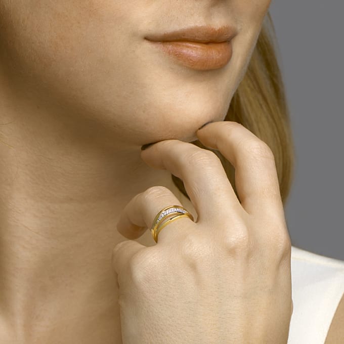 Ring Diamant 0.07ct H Si