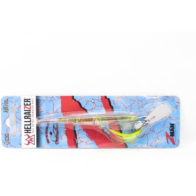Zman Hell Raizer Tail Blade 4 pouces leurre coulant Chartreuse Shad (5547)