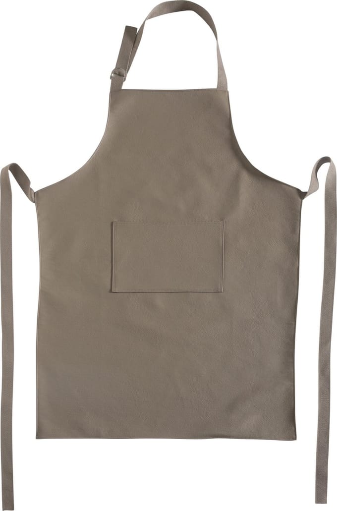 1x Monaco schort Taupe - lederlook - Taupe - Kunstleder - 96x64cm