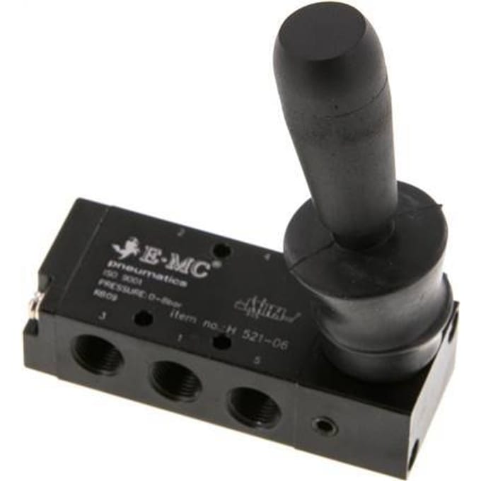 5/2 G1/8'' Handbediende Hefboom Ventiel 0-8bar/0-112psi E.MC